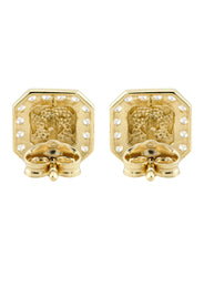 10K Gold Nugget Earrings | Appx 0.3 Inches Wide | Style #25