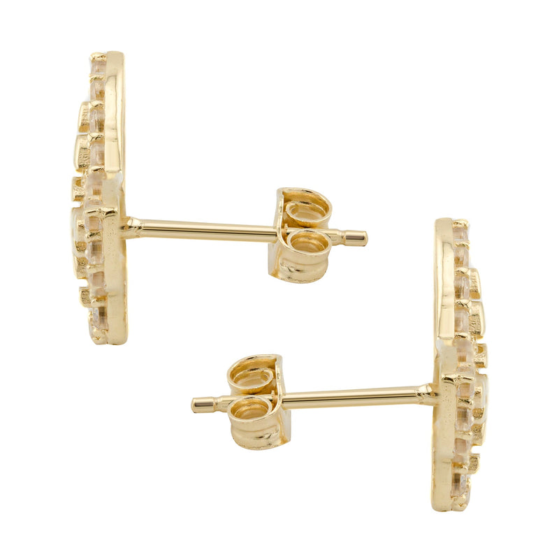 10K Gold Butterfly Nugget Earrings | Appx 0.5 Inches Wide | Style #129