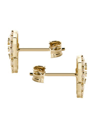 10K Gold Nugget Earrings | Appx 0.3 Inches Wide | Style #105