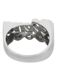 14K White Gold Diamond Gold Name Ring | Appx. 5 Grams