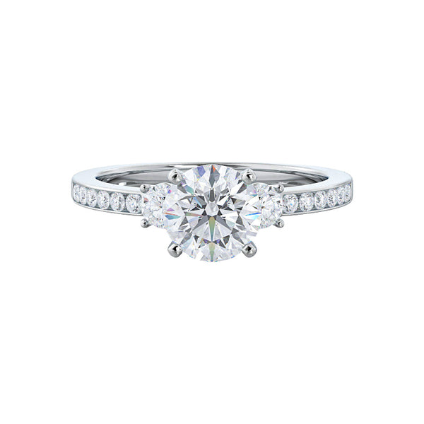 Emma 2ct Round engagement ring setting