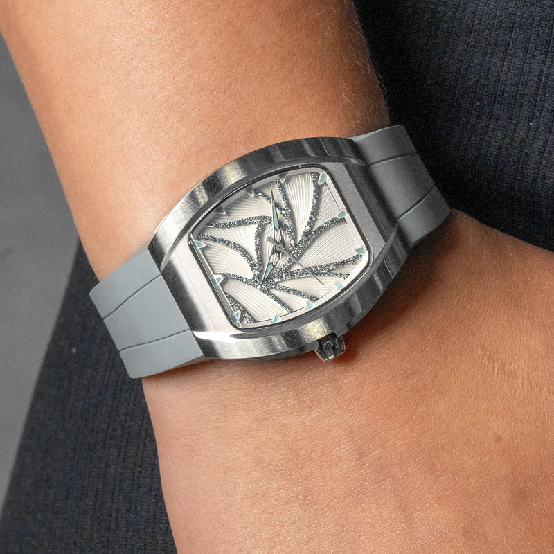 Frost NYC Evolution Women's Watch - Automatic Skeleton Leaves Steel | WFRST-01-LD-S GREY BAND | Pre - Sale