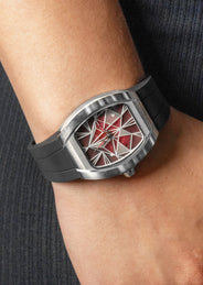 Frost NYC Evolution Women's Watch - Automatic Skeleton Steel Caged Heart | WFRST-01-H-S Black Band | Pre - Sale