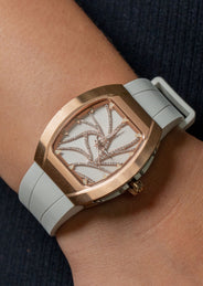 Frost NYC Evolution Women's Watch - Automatic Skeleton Leaves Steel | WFRST-01-LD-R WHITE BAND | Pre - Sale