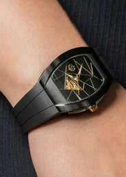 Frost NYC Womens Watch - Automatic Skeleton Black DLC Black| WFRST-01-T-B Black Band | Pre - Sale