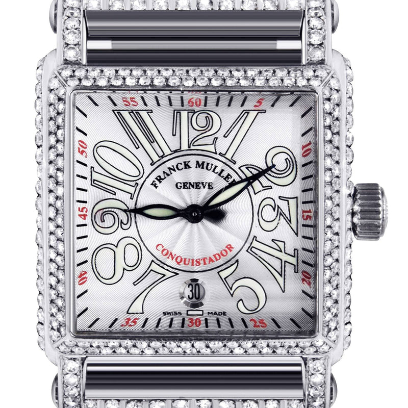 Diamond Franck Muller Conquistador Cortez | Stainless Steel | 45 Mm