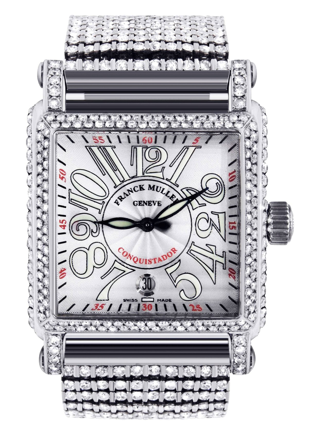 Diamond Franck Muller Conquistador Cortez | Stainless Steel | 45 Mm