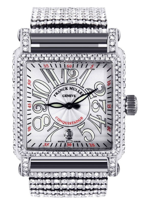 Diamond Franck Muller Conquistador Cortez | Stainless Steel | 45 Mm