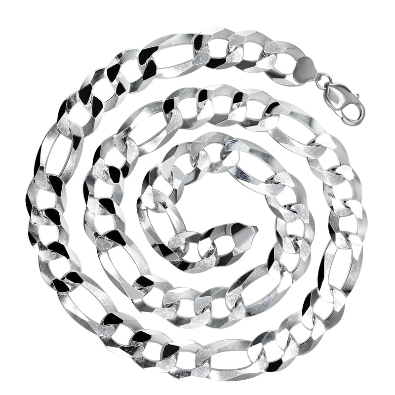 Silver Chain - Mens White Chain / Figaro Chain