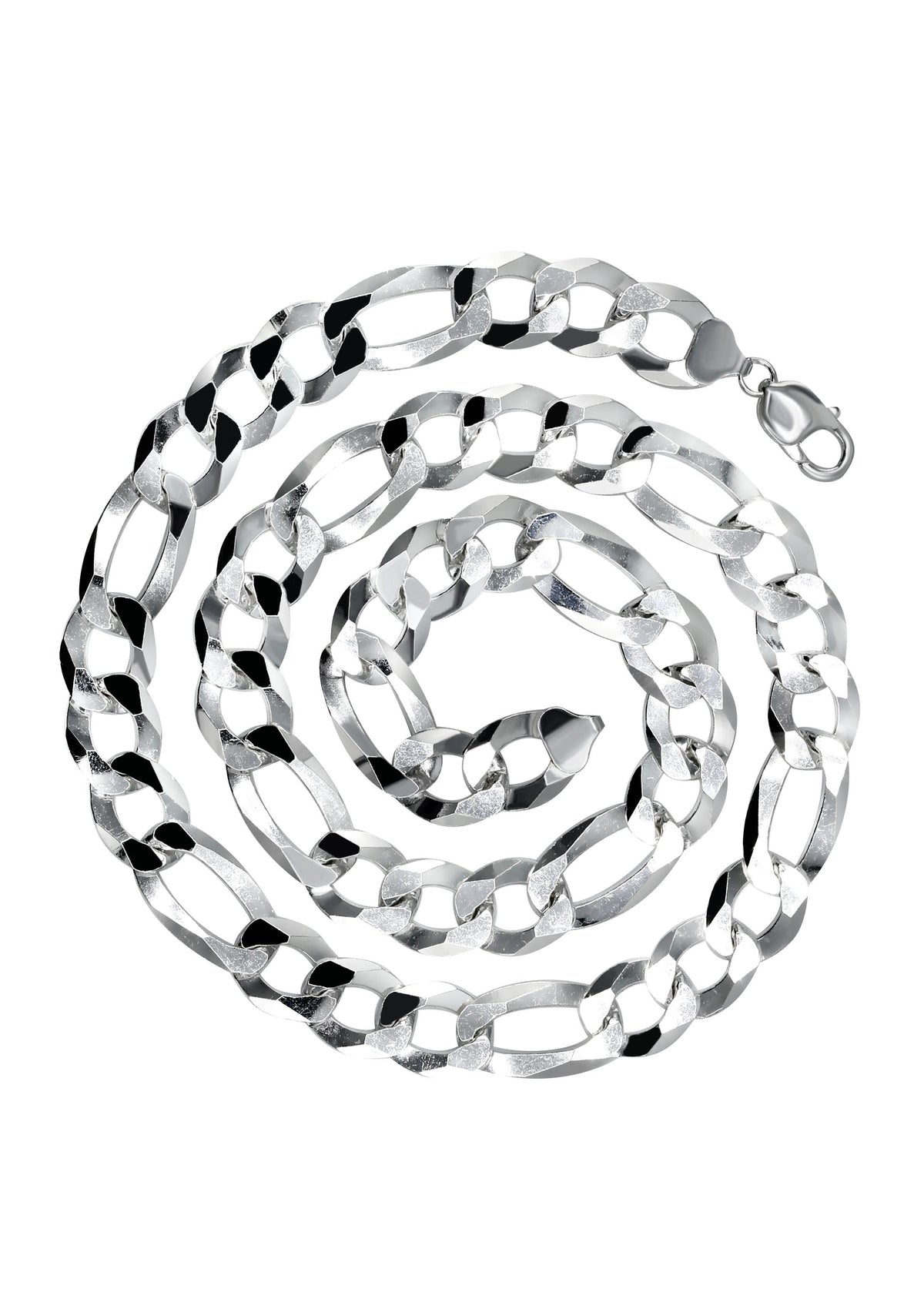 Silver Chain - Mens White Chain / Figaro Chain