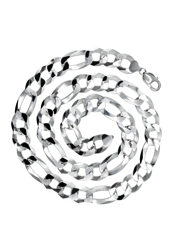 Silver Chain - Mens White Chain / Figaro Chain
