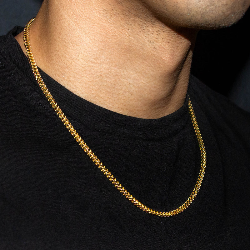 10K Gold Franco Necklace / 3 MM