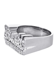 14K White Gold Diamond Name Ring | Appx. 7 Grams