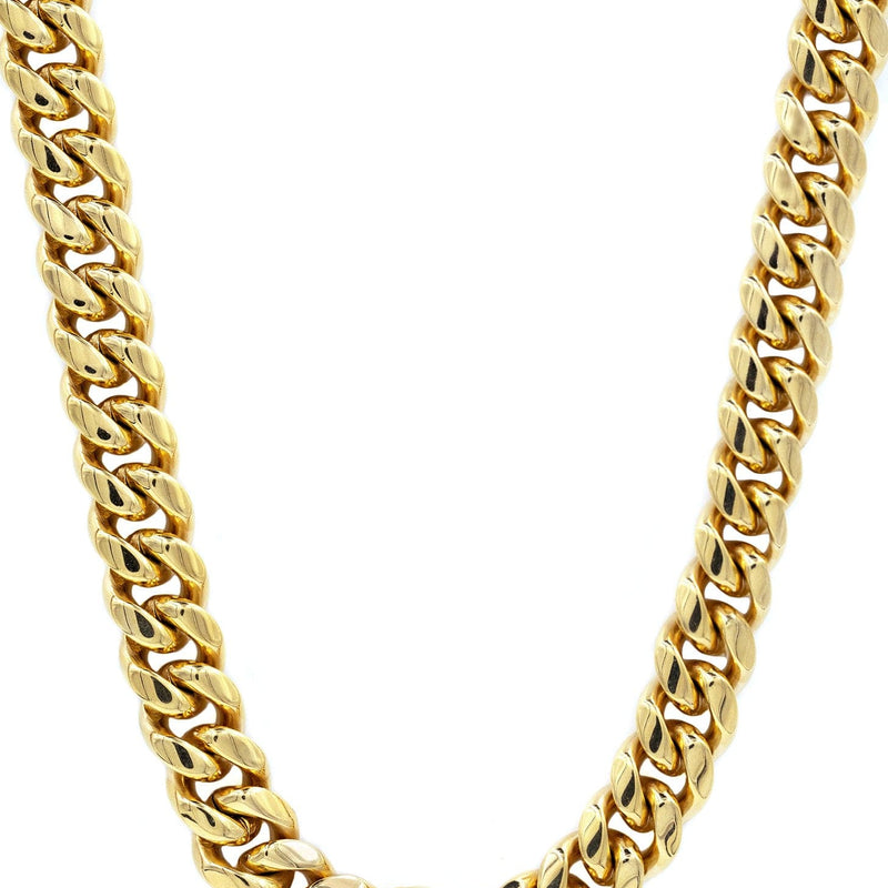 14K Gold Plated Cuban Link Chain For Men