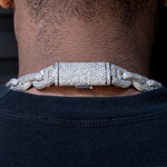 High End Jewelry - Iced Out Diamond Mariner Link Chain