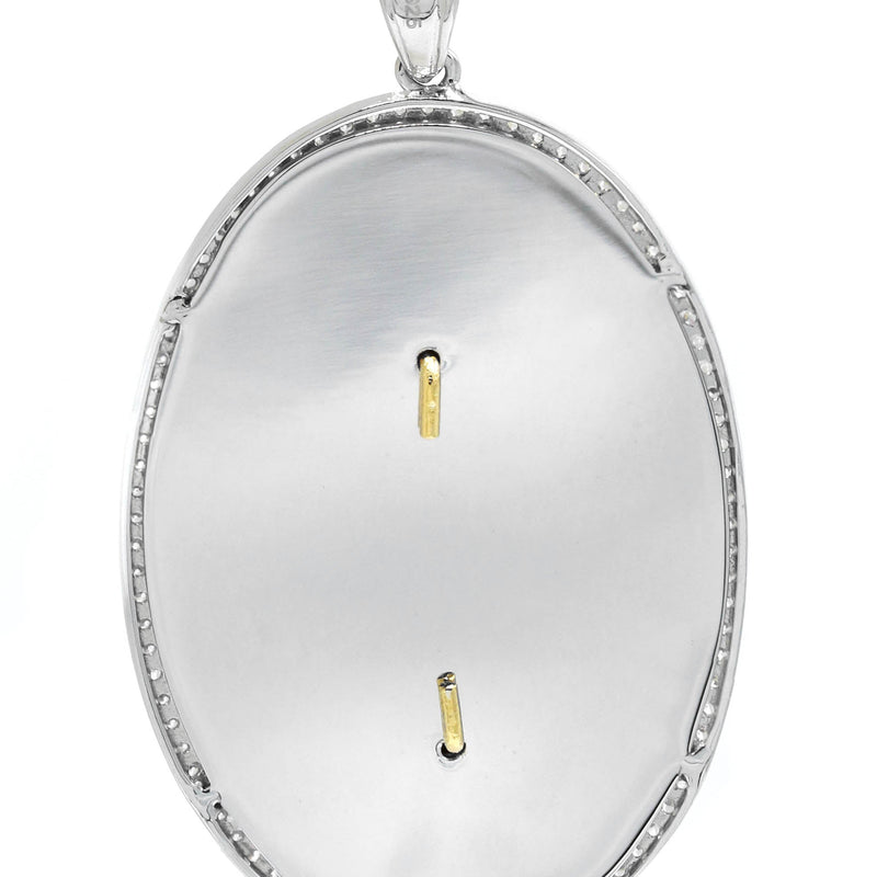 Silver Pendant - Gold Two Tone Virgin Mary Pendant | Appx 7.5 Grams