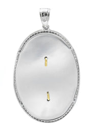Silver Pendant - Gold Two Tone Virgin Mary Pendant | Appx 7.5 Grams