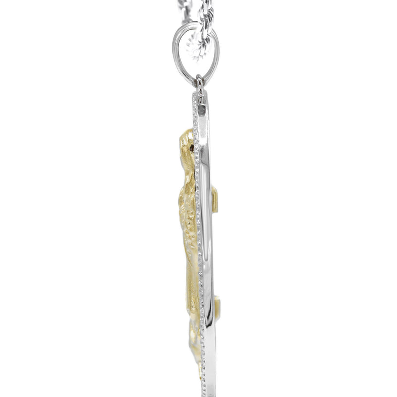 Silver Virgin Mary Necklace | 26 Grams