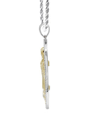 Silver Virgin Mary Necklace | 26 Grams