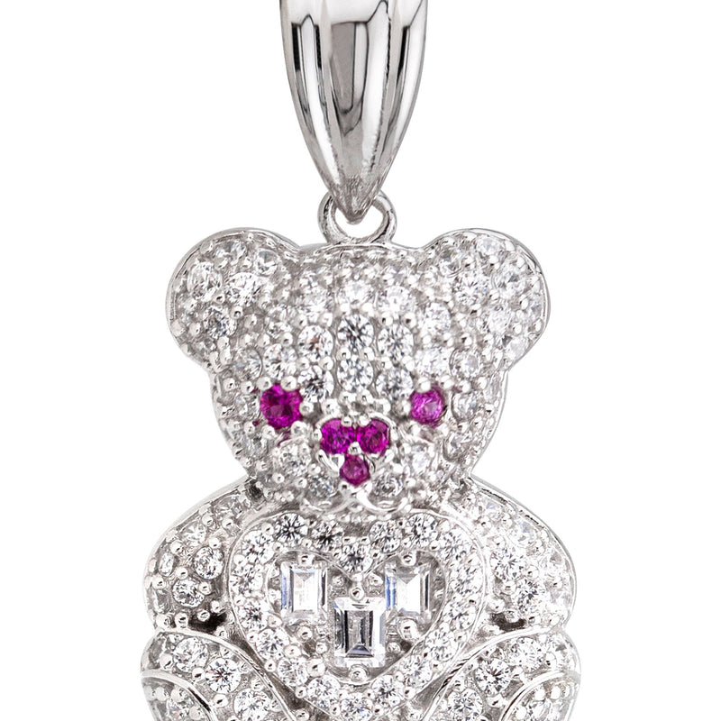 Silver Pendant - Teddy Bear Pendant | Appx 3 Grams