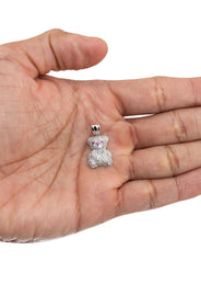 Silver Pendant - Teddy Bear Pendant | Appx 3 Grams