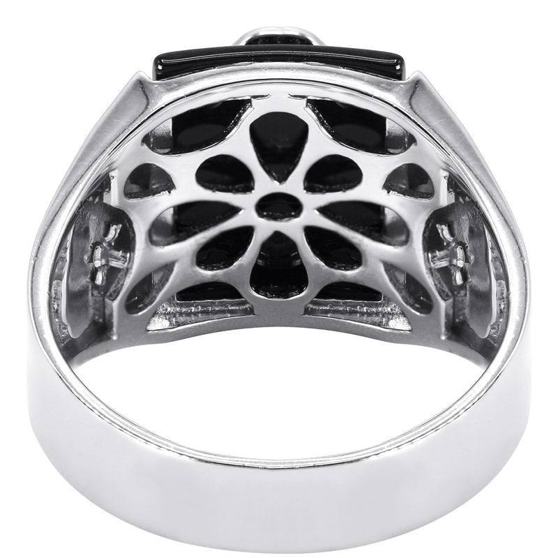 Mens Silver Onyx Scorpion Ring | Appx 8.2 Grams