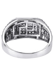 Mens Silver CZ Pinky Ring | Appx 5.2 Grams