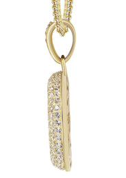 10K Yellow Gold Bubble Letter "G" CZ Necklace | Appx. 13.8 Grams