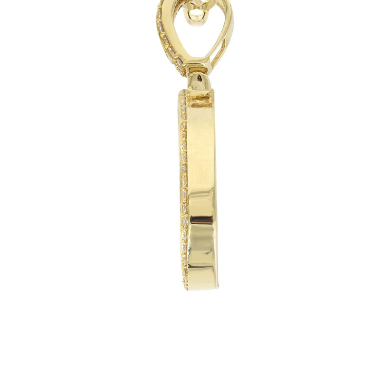 14K Yellow Gold Letter "G" Baguette Diamond Necklace | 2.4 Carats