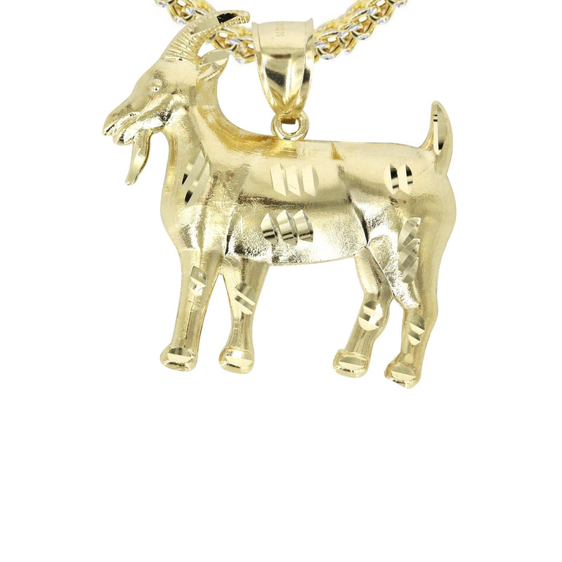 10K Yellow Gold Goat Necklace | Appx. 14.1 Grams