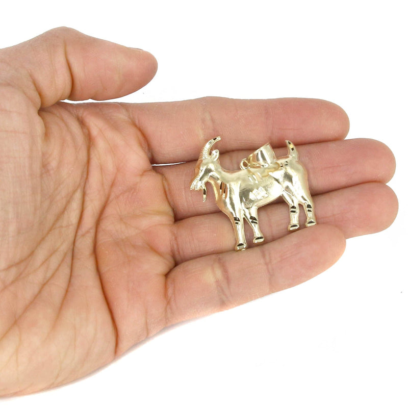 10K Yellow Gold Goat Necklace | Appx. 14.1 Grams