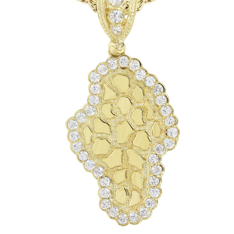 10K Yellow Gold Nugget Necklace | Appx. 17.2 Grams