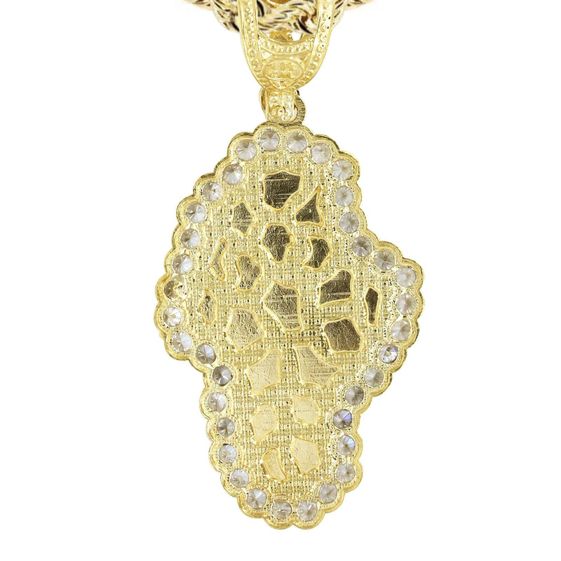 10K Yellow Gold Nugget Necklace | Appx. 17.2 Grams