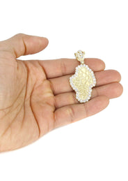 10K Yellow Gold Nugget Necklace | Appx. 17.2 Grams