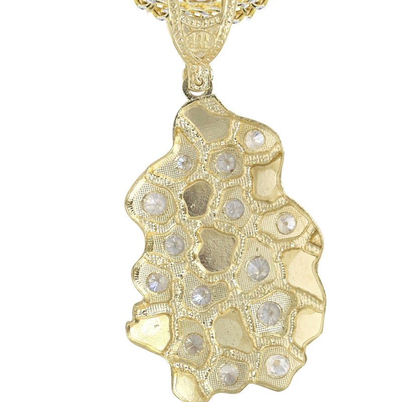 10K Yellow Gold Nugget Necklace | Appx. 19.4 Grams