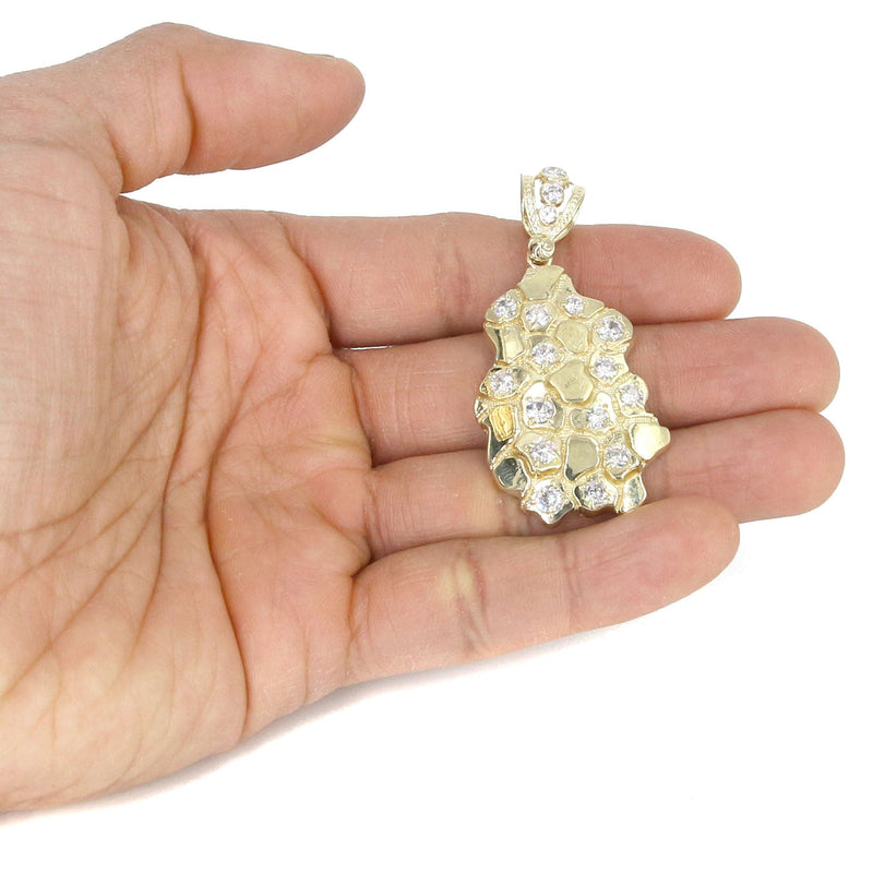10K Yellow Gold Nugget Necklace | Appx. 19.4 Grams