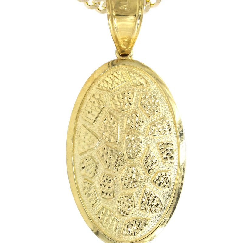 10K Yellow Gold Nugget Necklace | Appx. 15.8 Grams