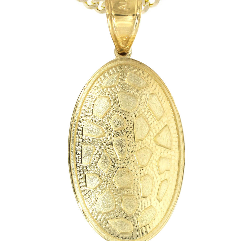 10K Yellow Gold Nugget Necklace | Appx. 15.8 Grams