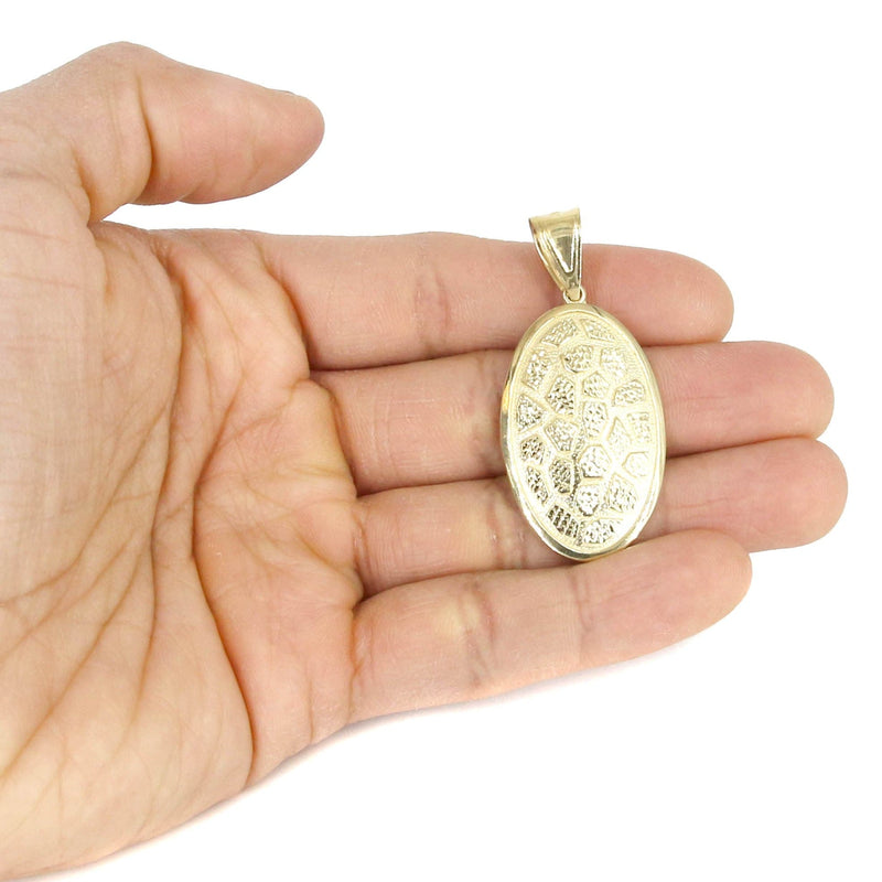 10K Yellow Gold Nugget Necklace | Appx. 15.8 Grams