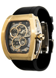 Frost NYC Mens Watch - Automatic  Skeleton Sport Gold Watch | FRST-01-CY| Black