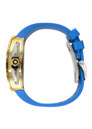 Frost NYC Mens Watch - Automatic  Skeleton Sport Gold Watch | FRST-01-CY| Blue