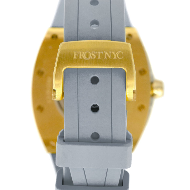 Frost NYC Mens Watch - Automatic  Skeleton Sport Gold Watch | FRST-01-CY | Gray