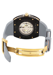 Frost NYC Mens Watch - Automatic Skeleton Carbon Fiber Sport Gold Watch | FRST-01-CFY| Gray
