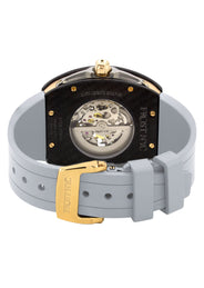 Frost NYC Mens Watch - Automatic Skeleton Carbon Fiber Sport Gold Watch | FRST-01-CFY| Gray