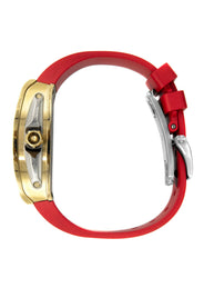 Frost NYC Mens Watch - Automatic  Skeleton Sport Gold Watch | FRST-01-CY | Red