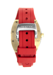 Frost NYC Mens Watch - Automatic  Skeleton Sport Gold Watch | FRST-01-CY | Red