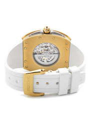 Frost NYC Mens Watch - Automatic  Skeleton Sport Gold Watch | FRST-01-CY| White