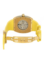 Frost NYC Mens Watch - Automatic  Skeleton Sport Gold Watch | FRST-01-CY | Yellow