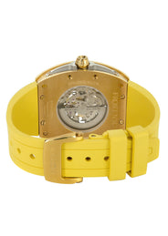 Frost NYC Mens Watch - Automatic  Skeleton Sport Gold Watch | FRST-01-CY | Yellow