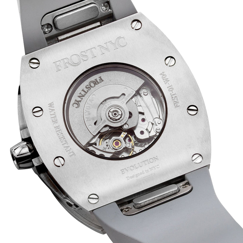 Frost NYC Evolution Women's Watch - Automatic Skeleton Leaves Steel | WFRST-01-LD-S GREY BAND | Pre - Sale